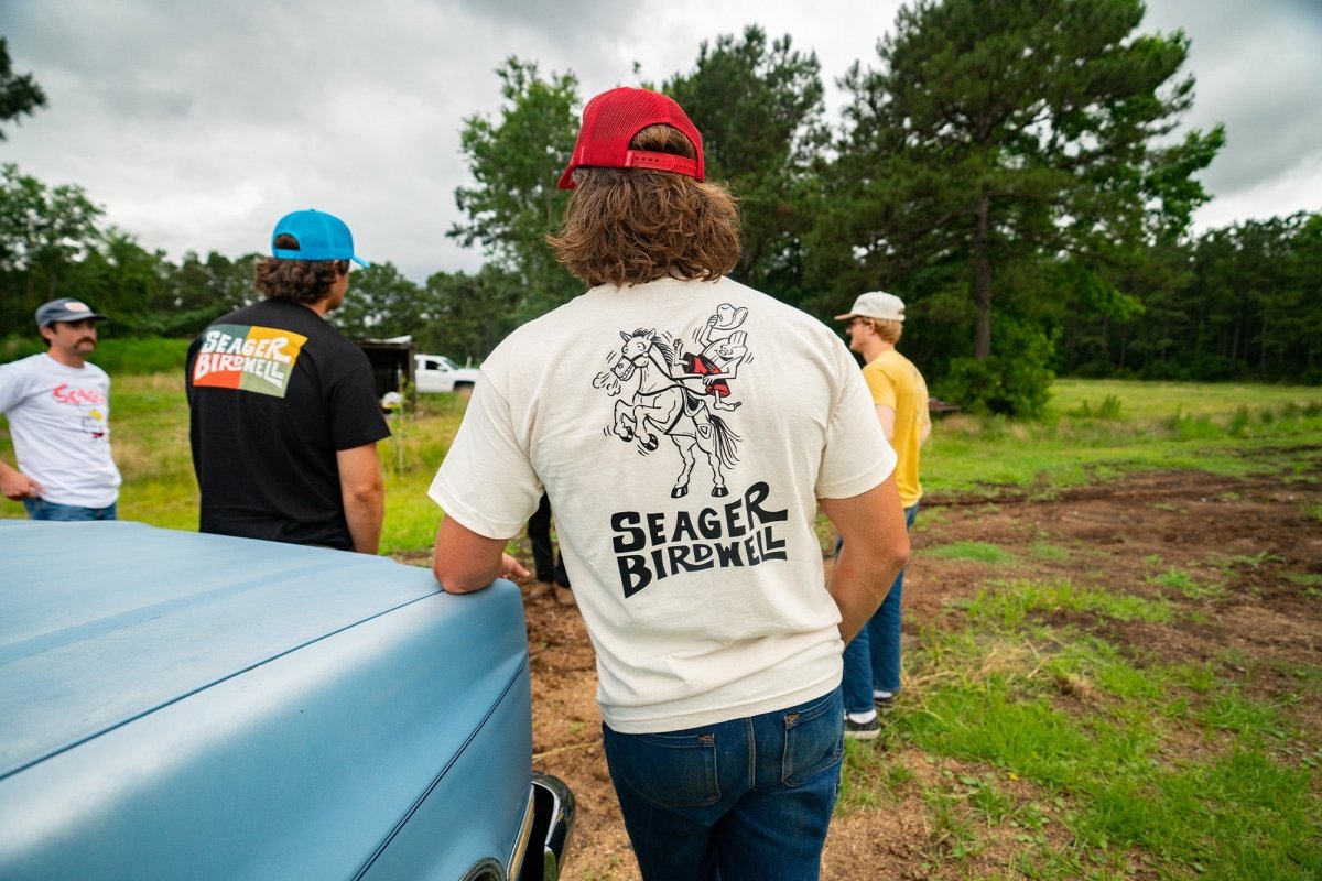 Seager x Birdwell Riding Birdie Tee Natural - Seager Co.