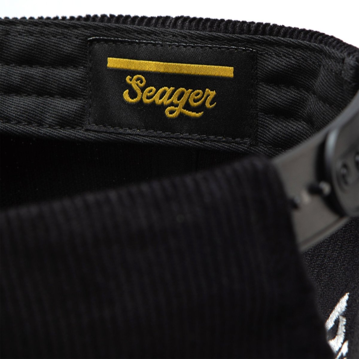 Seager x Birdwell Roping Birdie Corduroy Snapback Black - Seager Co.