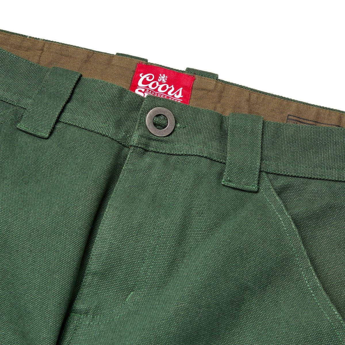 Seager x Coors Banquet Bison Double Knee Pant Pine Green - Seager Co.