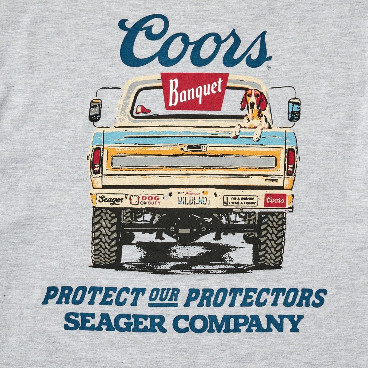 Seager x Coors Banquet Bumper Tee Heather Grey - Seager Co.