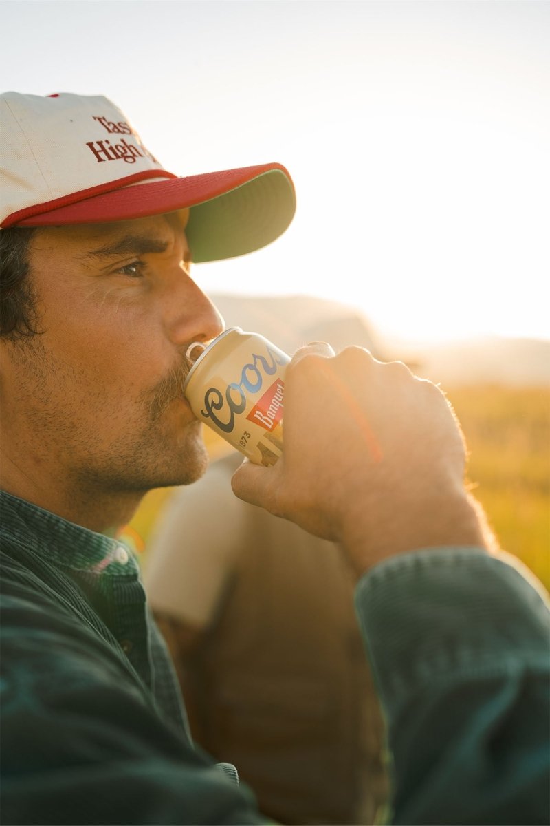 SEAGER X COORS BANQUET HIGH COUNTRY SNAPBACK WHITE/RED - Seager Co.