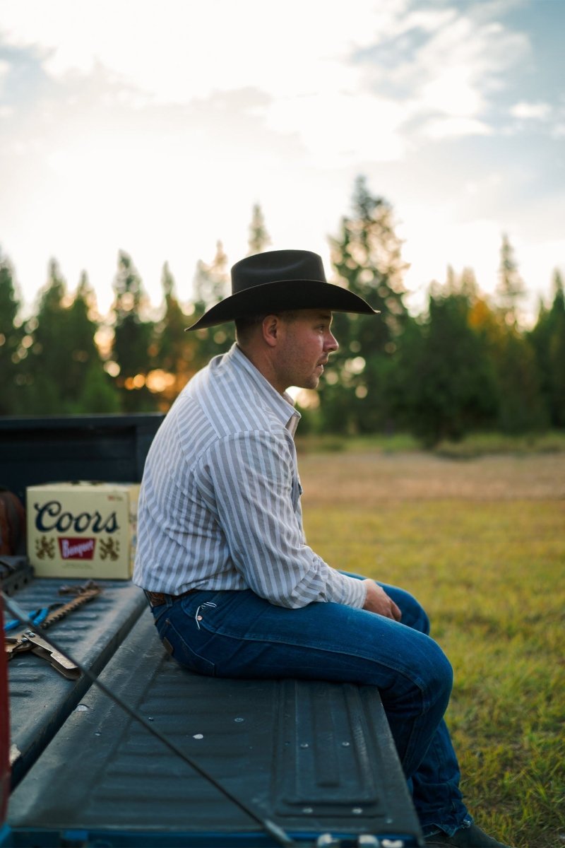 Seager x Coors Banquet Longhorn 4X Hat Black - Seager Co.