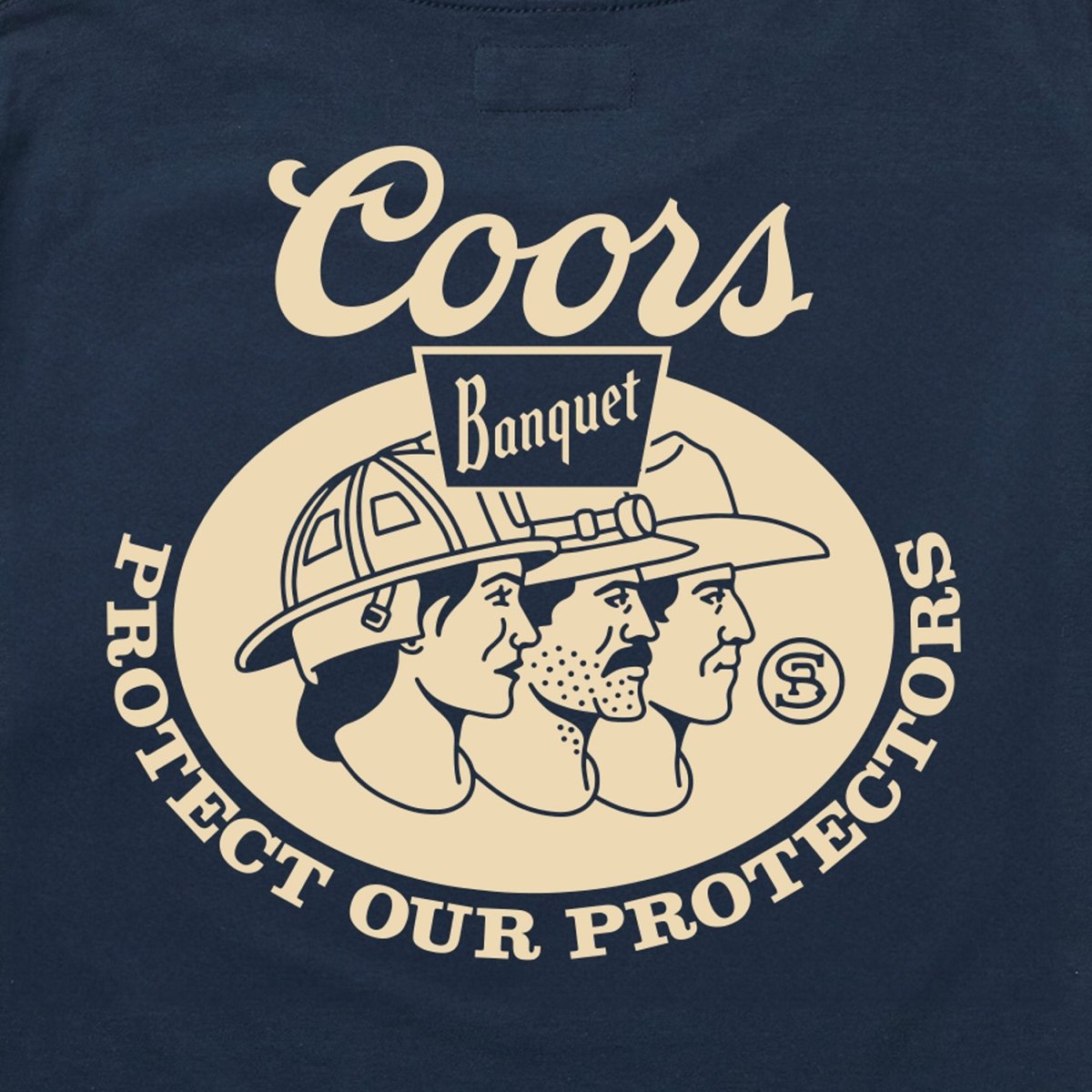 Seager x Coors Banquet Protectors Tee Navy - Seager Co.