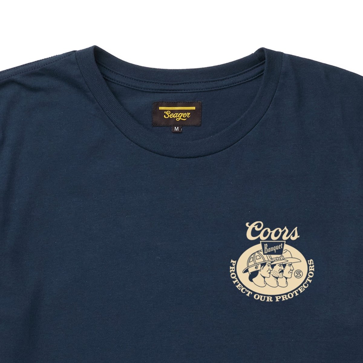 Seager x Coors Banquet Protectors Tee Navy - Seager Co.