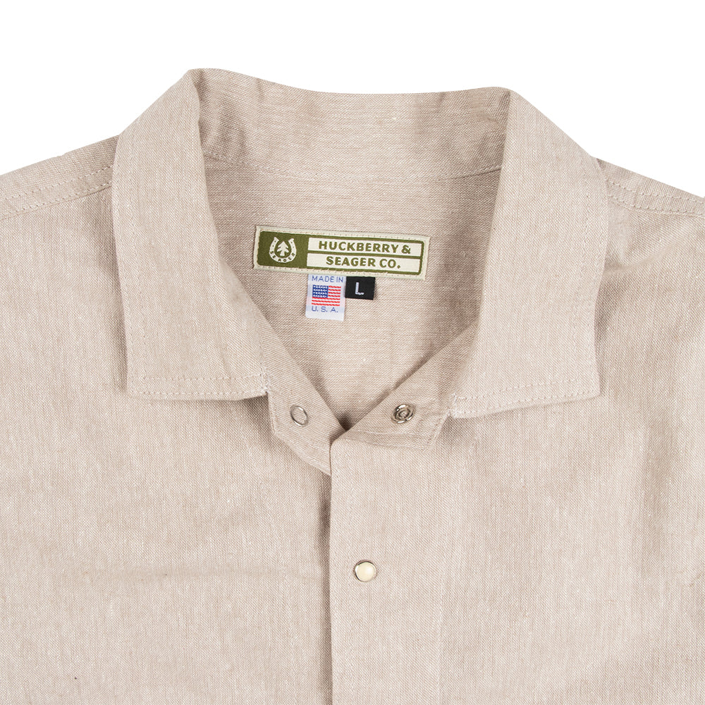 Seager x Huckberry Whippersnapper L/S Linen Sand