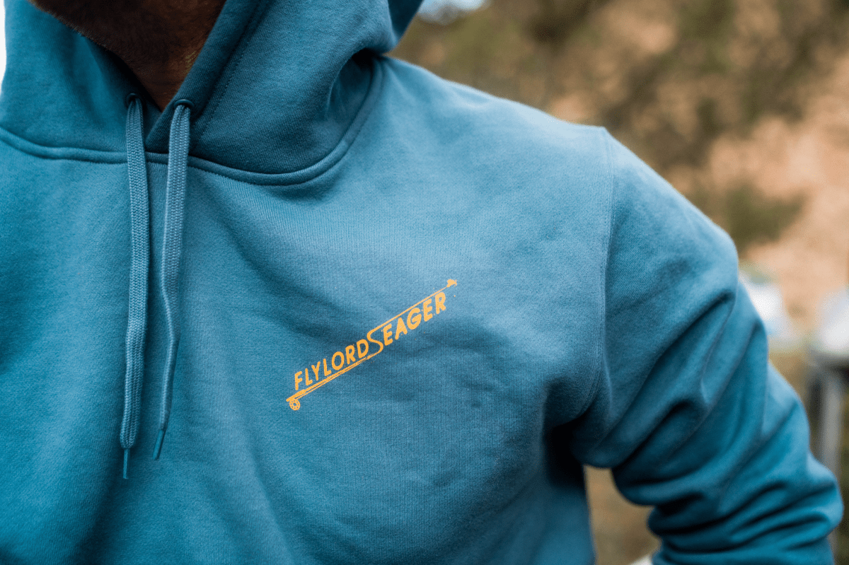 Seager x Flylords Dry Fly Hoodie Steel Blue - Seager Co.