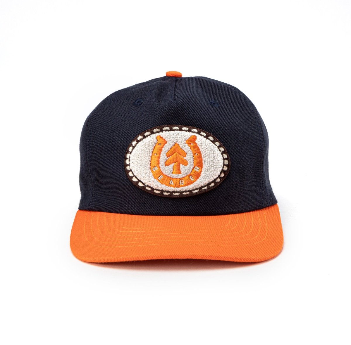Seager x Huckberry Buckle Hat Blue/Orange - Seager Co.