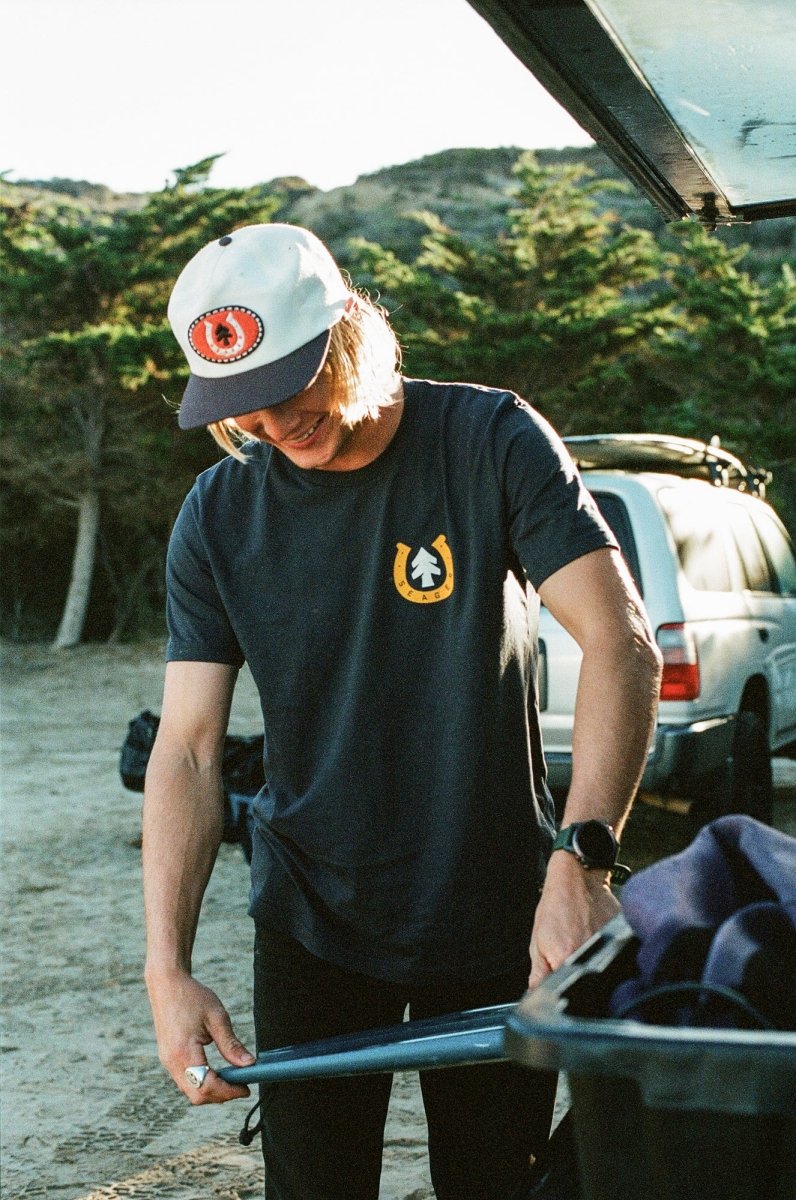 Seager x Huckberry Map Tee Charcoal - Seager Co.